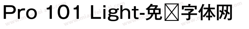 Pro 101 Light字体转换